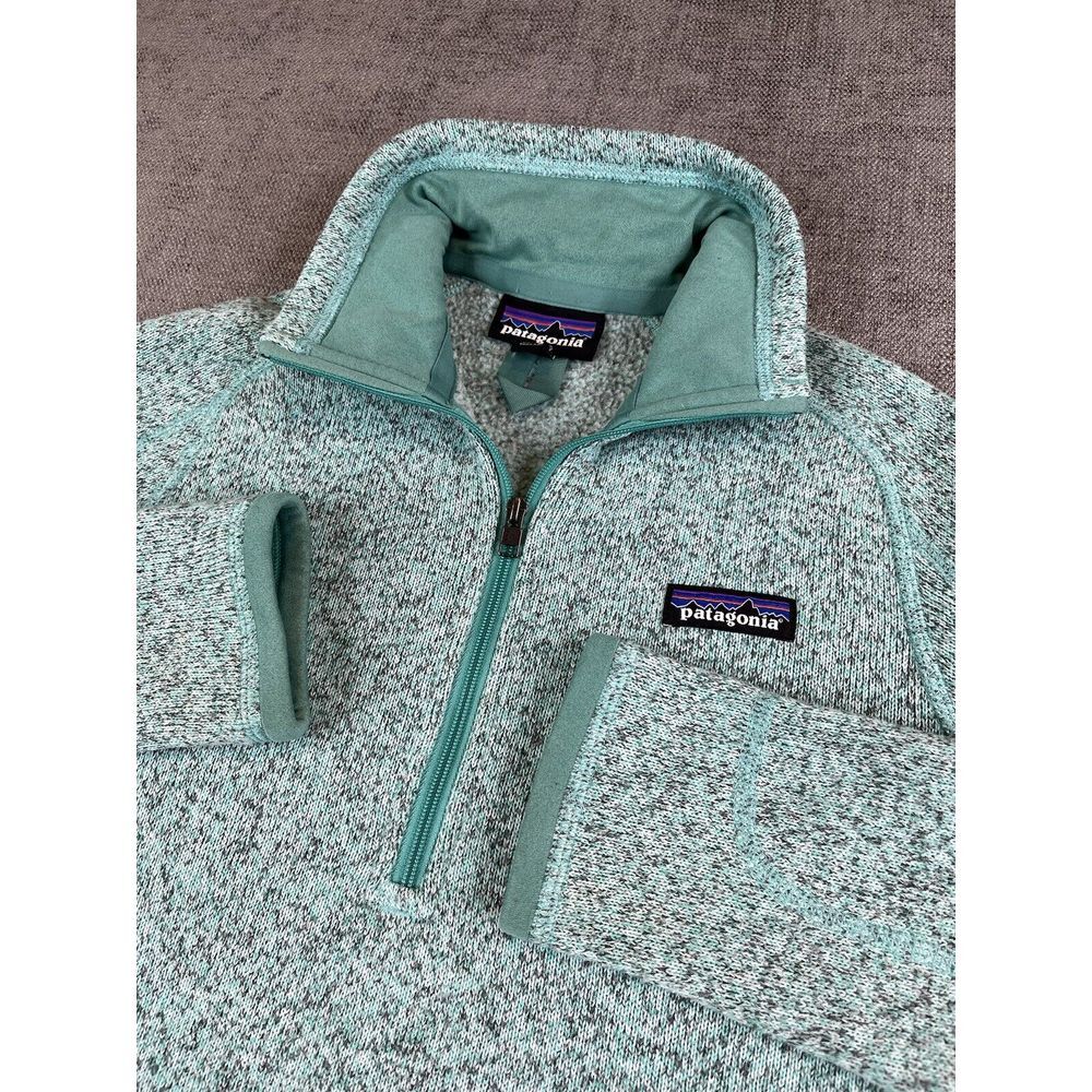 Patagonia Better Sweater Womens (XS) Teal Fleece Quarter 1/4 Zip Pullover Jacket